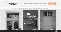 Desktop Screenshot of menuiserieferrand.com